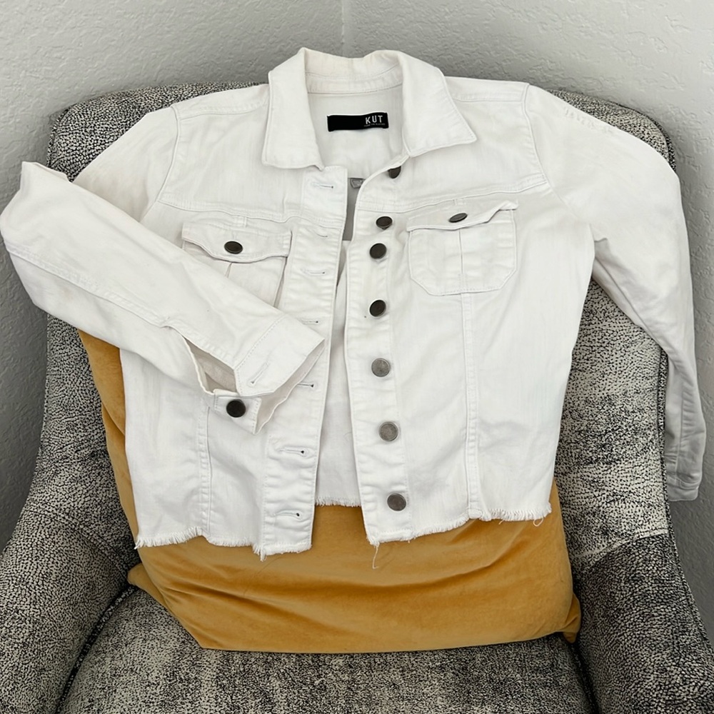 White denim jacket